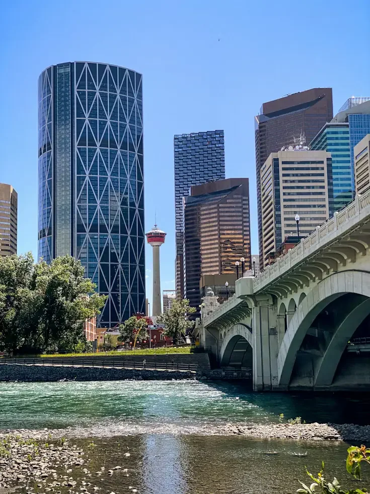 Calgary skyline and surrounding areas - Chamos Painting service area